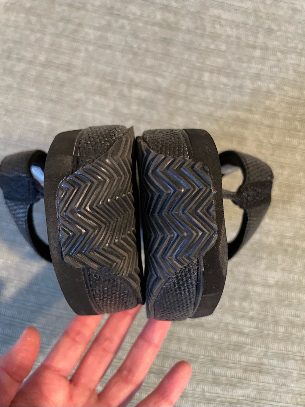 Volatile Stacked Flip Flops, Size 10 - Picture 3 of 5